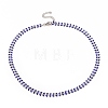 Enamel Wheat Link Chain Necklace NJEW-P220-02P-02-1