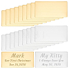 20Pcs 2 Colors Self-adhesive 201 Stainless Steel Type Business Cards AJEW-UN0002-30A-1
