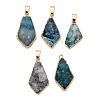 Natural Druzy Agate Pendants GG-K002-19-1