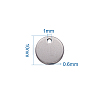 100pcs 304 Stainless Steel Stamping Blank Tag Pendants for Bracelet Earring Pendant Charms STAS-TA0001-01-9