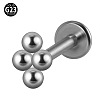 G23 Titanium Threadless Labrets for Women Men WG33C7B-51-1