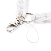 Acrylic Curb Chain Mobile Straps HJEW-JM00451-03-2