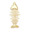 Brass Big Pendants X-KK-N268-02G-1