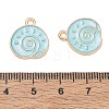 Alloy Enamel Pendants AL-CBAE435-12G-01-3