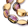 Electroplate Glass Beads Strands EGLA-Q134-02A-B01-3