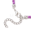 3MM Gradient Color Glass Seed Beaded Choker Necklaces for Women NJEW-JN05877-5