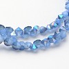 Electroplate Glass Bead Strands EGLA-J138-A-HR04-1