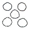 Disc & Round Grade AA Non-magnetic Synthetic Hematite & Natural Gemstone Beads Stretch Bracelets for Women Men BJEW-JB13809-3
