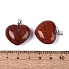 Natural Red Jasper Pendants G-N362-05P-12-3