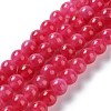 Dyed Natural Malaysia Jade Beads Strands X-G-G021-02A-08-2