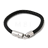 304 Stainless Steel Bracelets BJEW-D408-09P-2