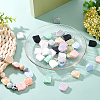 40Pcs 10 Colors Food Grade Eco-Friendly Silicone Beads SIL-DC0001-06-6