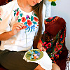 DIY Bouquet Pattern 3D Embroidery Starter Kits DIY-TA0006-26-18