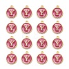 Golden Plated Alloy Enamel Charms LS-ENAM-S118-08Y-2