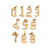 10Pcs 304 Stainless Steel Charms STAS-B129-01G-1