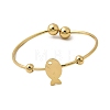 201 Stainless Steel Cuff Bangles BJEW-Z151-02G-02-4