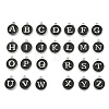 Initial Letter A~Z Alphabet Enamel Charms ENAM-YW0002-01-05P-1