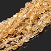 Heated Natural Citrine Beads Strands G-P497-01C-39-1