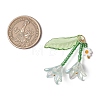 Glass Seed Beaded Pendants PALLOY-MZ01240-01-2