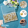 300Pcs 15 Styles Flat Round Sew on Rhinestone Montee Beads STAS-TA0006-18-5