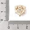 Brass Micro Pave Cubic Zirconia Beads KK-K297-34G-01-3