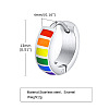 304 Stainless Steel Enamel Hoop Earrings FS-WGDD905-03-1