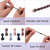 30M 6 Colors Polyester Elastic Cords EC-TA0001-07D-5