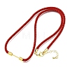 3MM Round Nylon Milan Cord Necklaces Making NJEW-H091-01G-22-1