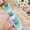 5M Leaf Jacquard Polyester Ribbon OCOR-WR0002-20B-3