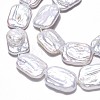 1 Strand Natural Baroque Pearl Keshi Pearl Beads Strands PEAR-SC0001-48-3