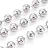 Tarnish Resistant 304 Stainless Steel Ball Chains CHS-A002B-4.0mm-1