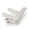 Non-Tarnish 201 Stainless Steel Charms STAS-C021-06P-F-3