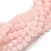 Natural Rose Quartz Round Beads Strands G-P072-05-10mm-1