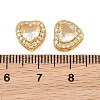 Brass Pave Cubic Zirconia Beads CU-CBA3D67-08G-05-3