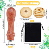 1Pc Golden Tone Brass Stamp Head DIY-CP0007-83H-2