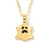 Halloween Stainless Steel Enamel Pendant Necklaces PA5568-5