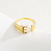 Brass Micro Pave Colorful Cubic Zirconia Cuff Open Rings FS-WG163C1-05-1
