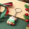 Christmas PVC Plastic Keychain KEYC-YW00088-01-1