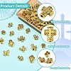 60Pcs 6 Styles Tibetan Style Zinc Alloy Beads FIND-YW0012-02-5