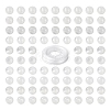 100Pcs 8mm Natural White Moonstone Beads DIY-LS0002-19-2