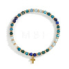 Vintage Brass Cross Charm Bracelets GR0330-3-1