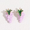 Fruit Alloy Enamel Pendants ENAM-P264-02G-G04-1