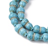 Synthetic Turquoise Dyed Beads Strands G-B184-B02-01-4