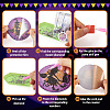 Halloween DIY Diamond Painting Cup Mat Kits DIY-TAC0012-71-17