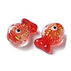 Handmade Foil Lampwork Fish Beads FOIL-Z001-01E-2