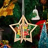 9Pcs 3 Styles Wooden Christmas Mixed Shapes Ornaments DIY-SZ0003-41-3