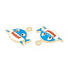 Alloy Enamel Pendants ENAM-G212-04G-02-2