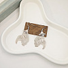 Baking Paint Iron Dangle Earrings WGA271E-02-1