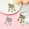 3Pcs 3 Colors Knitting Zinc Alloy Lapel Pins for Backpack Clothes JEWB-CJ0003-56-6