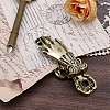 1Pc Alloy Hand Shaped Bookmark Clip AJEW-CP0010-81-4